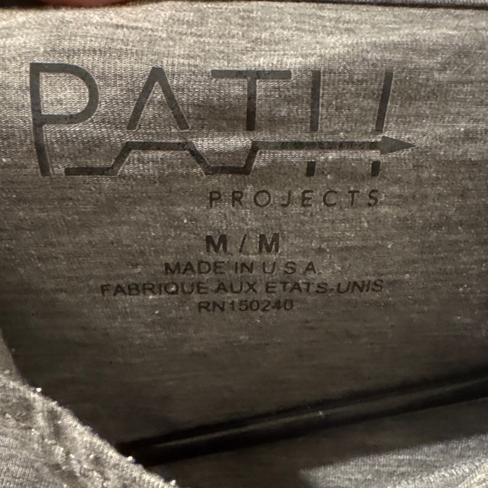 Path Project Gray Hoodie Long Sleeve running shirt - Picture 5 of 5